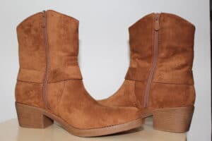 Botines campera cowboy Marrón con Detalles Modernos