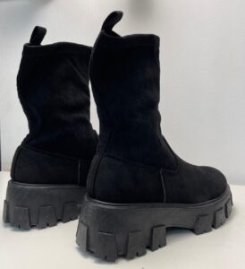 Botas negras con plataforma - Estilo moderno y comodidad